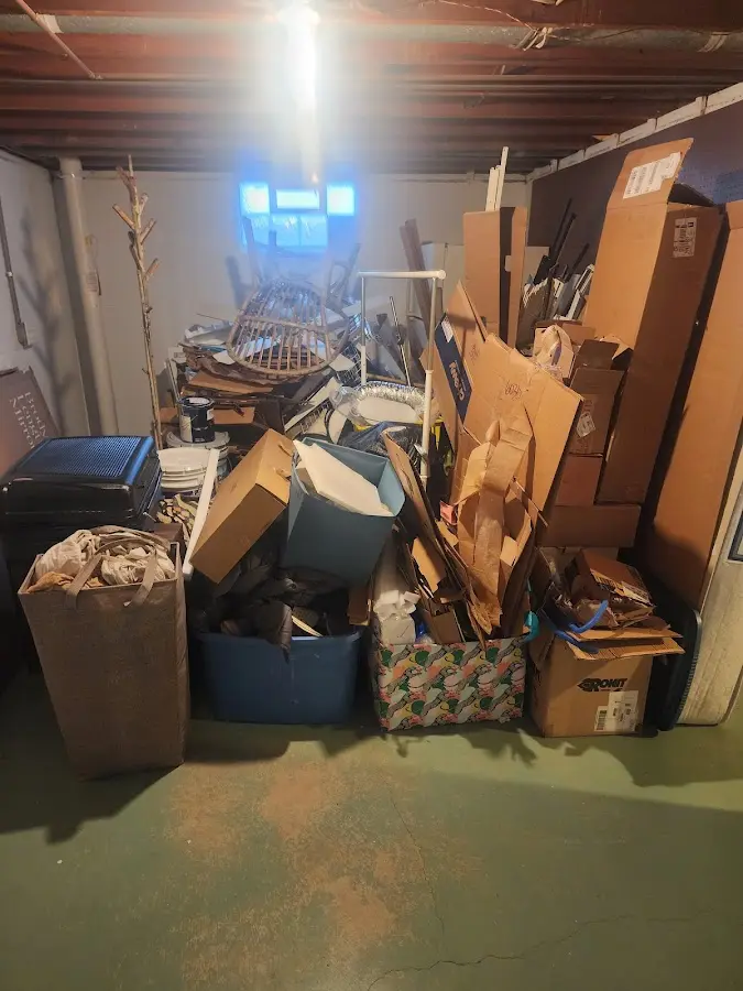 Roll-off dumpster container at job site for Construction Dumpster Rental in McKeesport